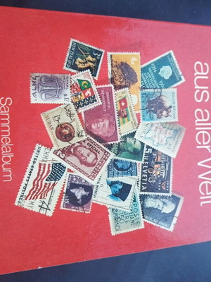 Collectible Philately Album like new with over 40 stamps