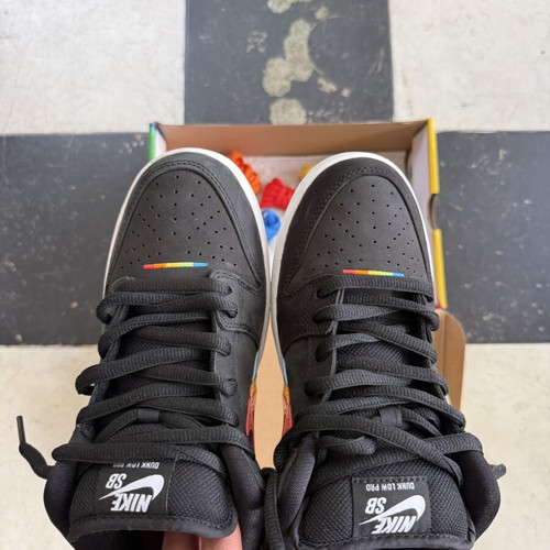 Nike Dunk SB x Polaroid sneakers, size 42.5, black multicolor
