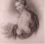  Μπάιρον beauties 1835 Μόρα Χαλκογραφία