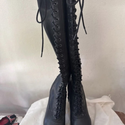 Guess boots used, black, size 39, knee-high