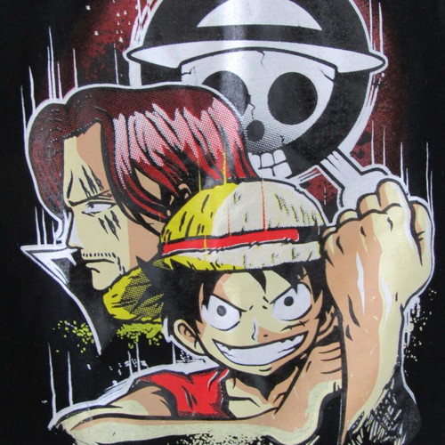 One Piece t-shirt used, size Medium, black