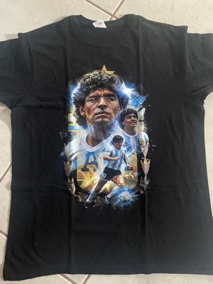 Μπλούζα Maradona με τύπωμα Παγκοσμίου Κυπέλλου 1986, μέγεθος large