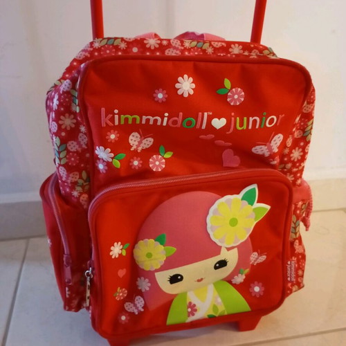 Kimmidoll wheeled children's kindergarten bag used