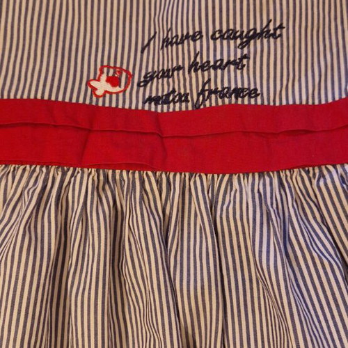 Matou France striped baby dress
