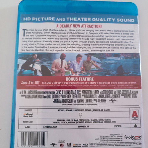 Jaws 3 Blu-Ray new
