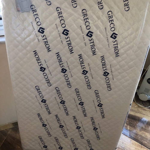 Greco Strom Ekati baby mattress new 80x130 cm cotton jacquard