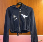 Bershka dark blue zipped jacket like new, size XS
