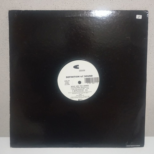 Definition of Sound What Are You Under 12" vinyl like new, electronic