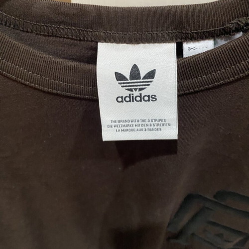 Adidas Varsity Essentials tee new, black and brown, size M