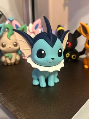 Pokemon Vaporeon Chibi 8cm 3D printed with durable PLA+
