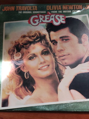 Винил Grease употребяван, саундтрак на филм с Джон Траволта и Оливия Нютън-Джон
