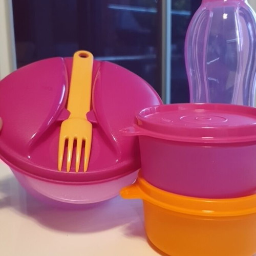Tupperware set of 4 pieces new, airtight and watertight
