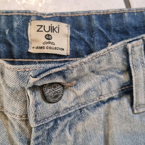Zuiki denim shorts with rips, size 40, like new, blue