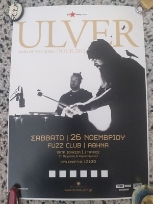 Ulver Live In Athens πόστερ καινούργιο από το Fuzz Club 2011