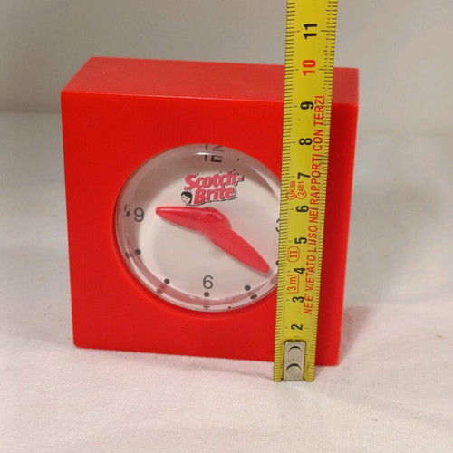 Scotch Brite desk clock used, non-working