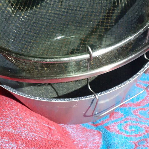 Neoflam Aluminum Fryer Pot 24 cm used with glass lid and basket