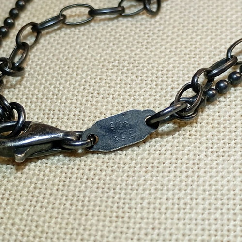 Oxette silver 925 necklace used with crystals