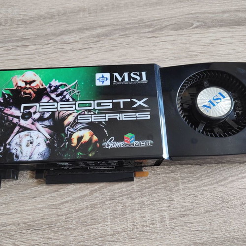 MSI NVIDIA GeForce GTX 260 OC 896MB GDDR3 graphics card like new