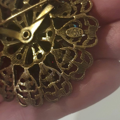 Weiss vintage 50s brooch used, authentic