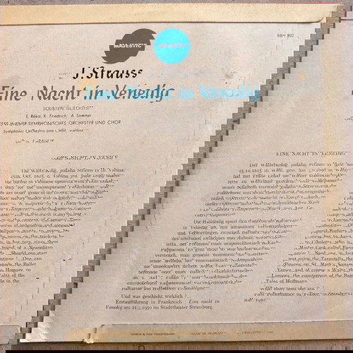 Johann Strauss Jr. – Eine Nacht In Venedig LP 10"