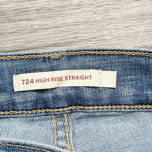 Levis 724 High Rise Slim Straight Jeans new, light blue, W29/L31