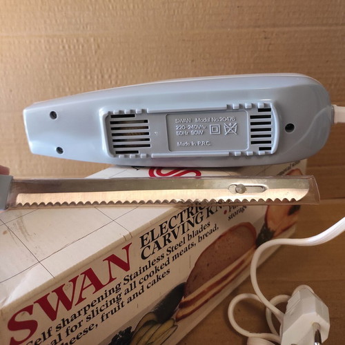 Vintage Swan electric knife like new, 1989