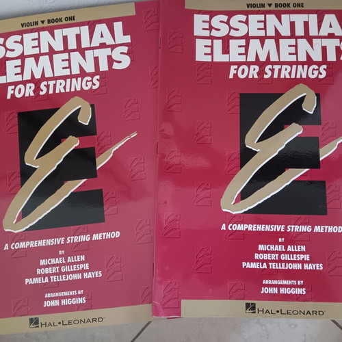 Violin music books used, two identical copies