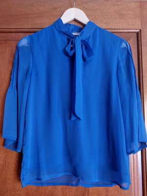 Pieces μπλούζα ημιδιαφανής με εσωτερική φόδρα, μέγεθος S, σαν καινούργια