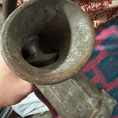 Antique meat grinder used, kitchen tool
