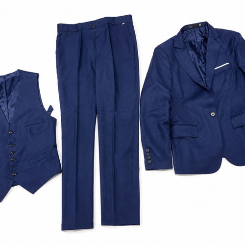 Men's three-piece suit like new, dark blue, size M