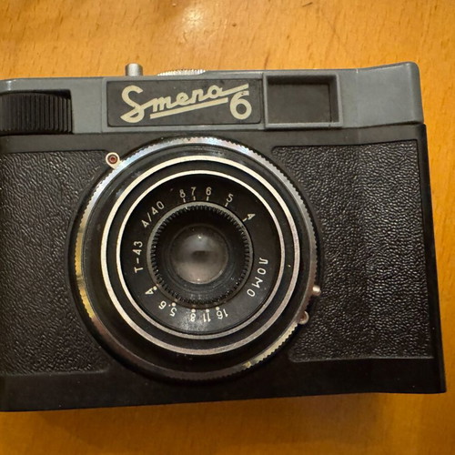Smena 35mm camera used, Soviet Union 1961