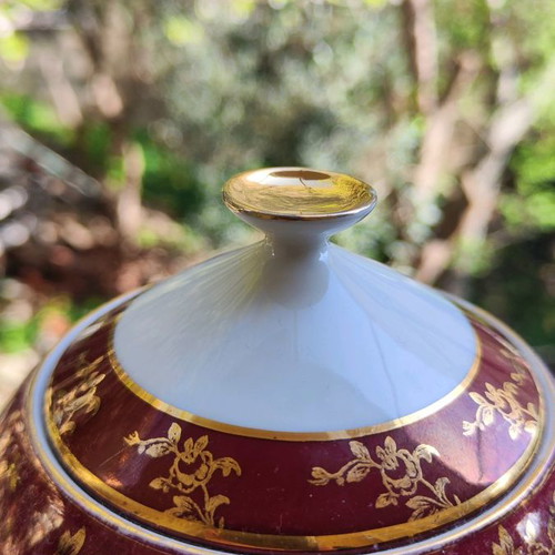 Serving set used, antique, 3 pieces