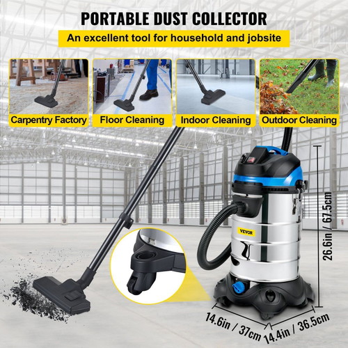 Vevor Vacuum Cleaner 30lt 1200W new, wet and dry with accessories