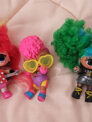 Lol Dolls new, set of 3 dolls with soft plastic clothes