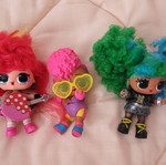 Lol Dolls new, set of 3 dolls with soft plastic clothes