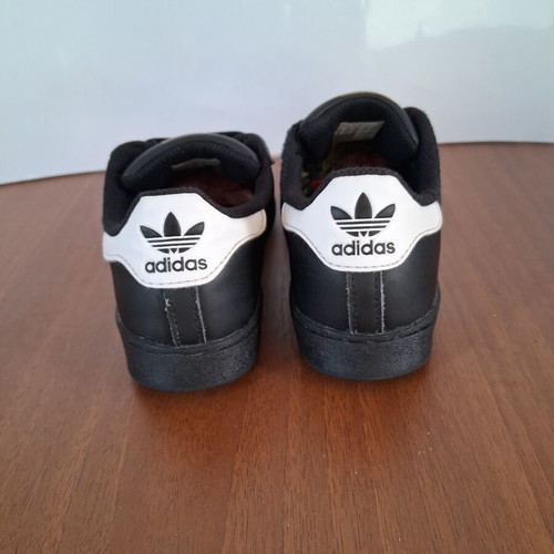 Adidas Superstar sneakers size 33.5 used, black and white