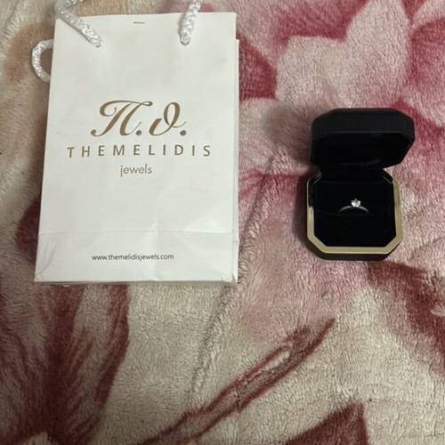 Monopetro ring like new from ThemelidisJewels, white and gray