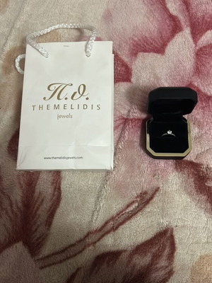 Monopetro ring like new from ThemelidisJewels, white and gray