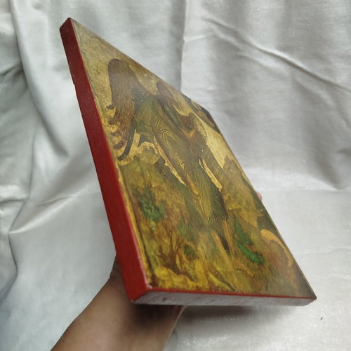 Saint John the Baptist Religious Icon used, wood print