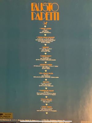 Fausto Papetti 34a LP used, jazz