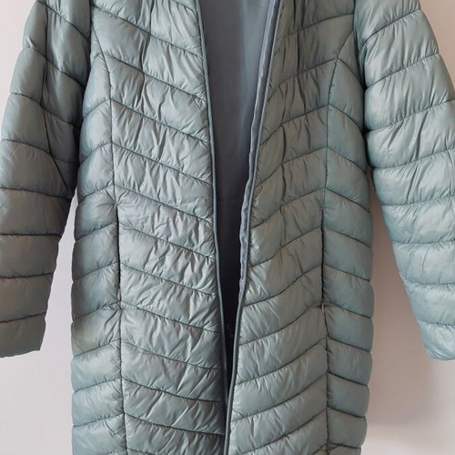 Primark jacket matte green with hood, new, size Small-Medium