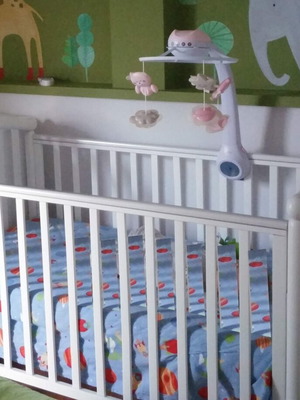 Βρεφική κούνια PALI BABY από μασίφ ξυλεία σαν καινούργιο