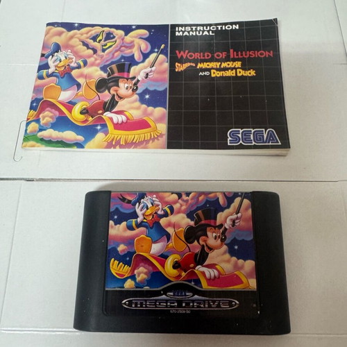 World of Illusion Sega Mega Drive game used, complete