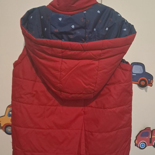 Alouette Reversible Sleeveless Jacket for Age 7, Like New, Red