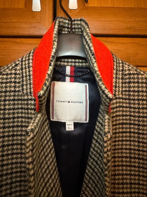 Tommy Hilfiger blazer like new, wool, size 34, brown and green