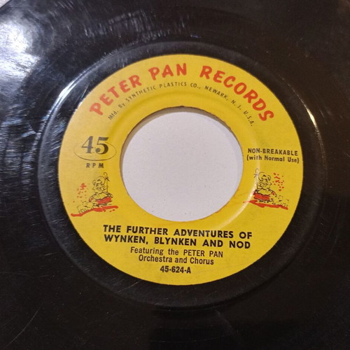 Peter Pan 45 rpm record used, The Further Adventures of Wynken Blynken and Nod