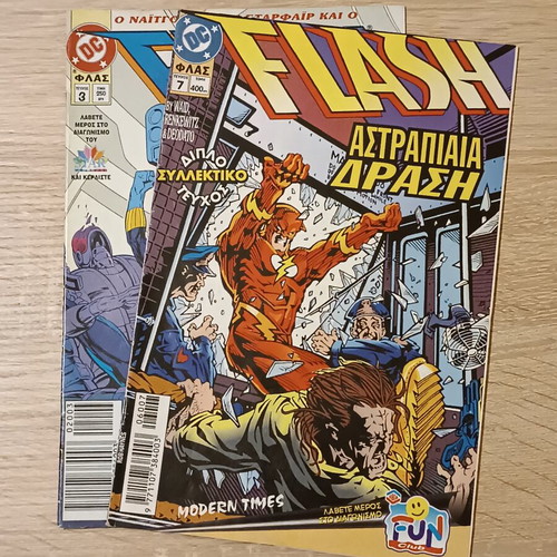 Flash comics pack of 2 issues Modern Times like new