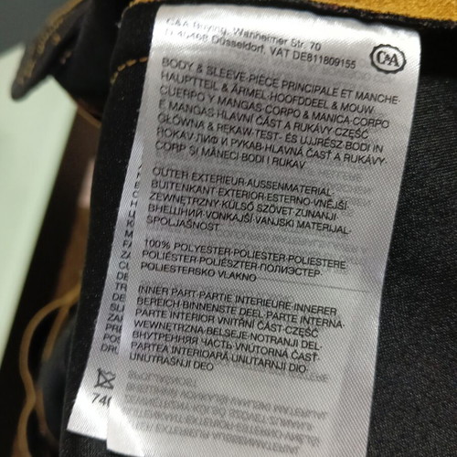 Clock House women's leather jacket like new, yellow, size L