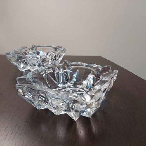 Crystal vintage ashtrays like new, set of 2