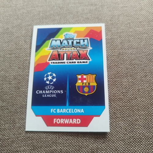 Topps Match Attax UCL 2017/18 Gold Limited Edition Barcelona card like new
